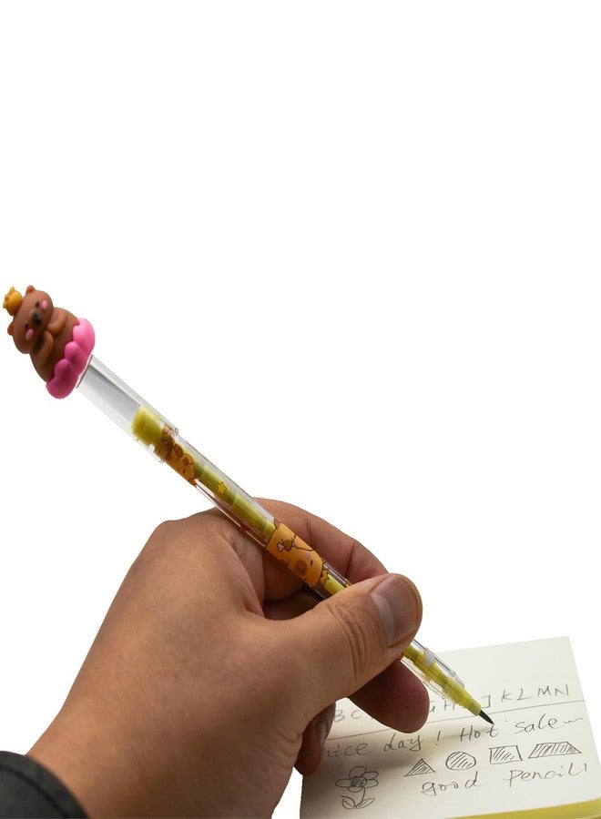 Lopenle 24 Pieces Adorable Capybara Pencils Stacking Pencils Animal Stackable Pencil With128 Replacable Refills - Image 4